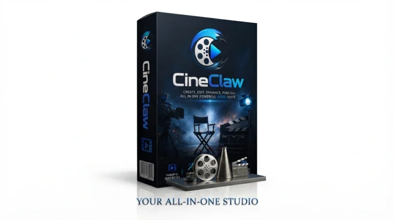 CineClaw dashboard showing long-form AI video creation with script, scenes, and preview